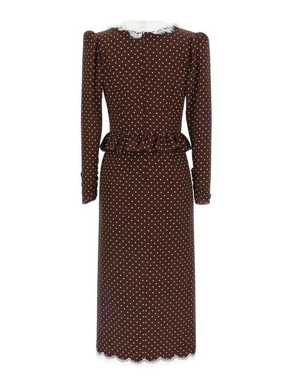 ALESSANDRA RICH: ニーレングスドレス online - 膝丈ドレス - ブラウン