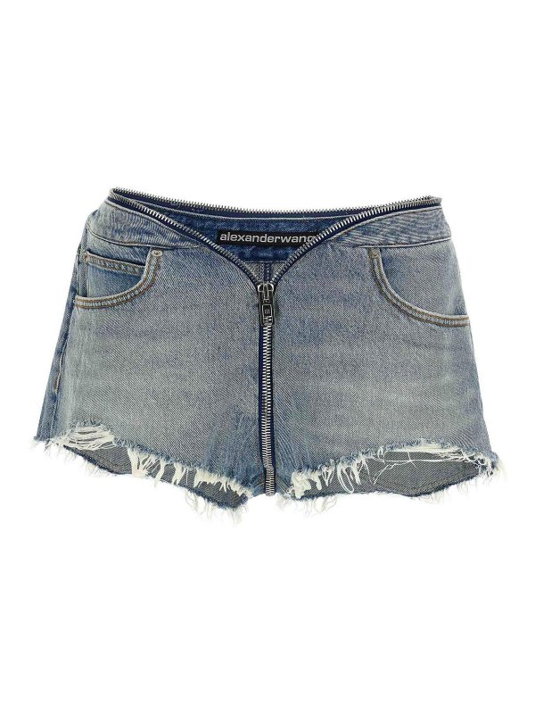 ALEXANDER WANG: Shorts - Short - Bleu Clair
