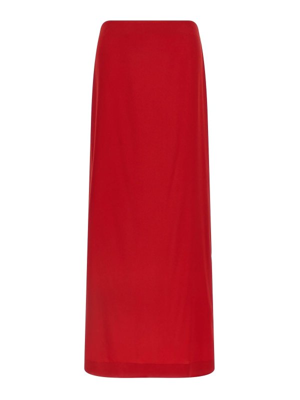 ARMARIUM: ニーレングススカート＆ミディ丈 - 膝丈/ミディスカート - 赤