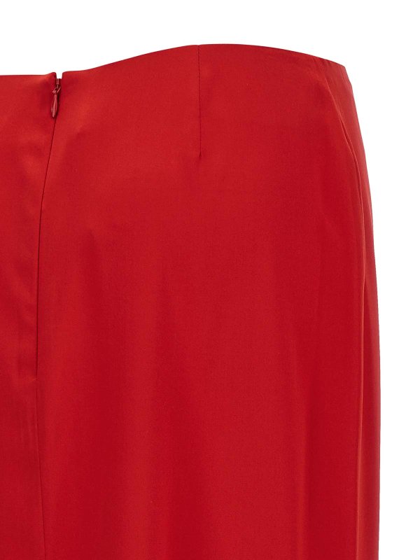 膝丈/ミディスカート - 赤 shop online: ARMARIUM