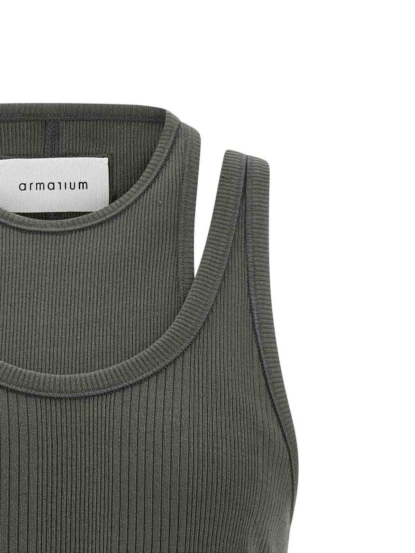 トップ/タンクトップ - グレー shop online: ARMARIUM