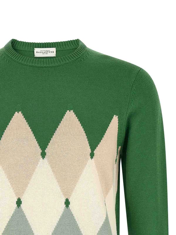 The Best Shops BALLANTYNE: クルーネック - クルーネック - 緑