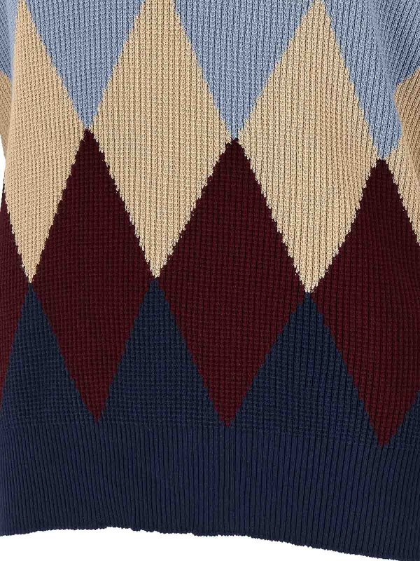 クルーネック - ブルー shop online: BALLANTYNE