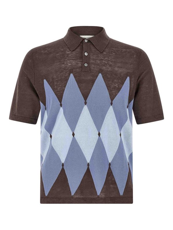 BALLANTYNE: Poloshirts - Poloshirt - Braun