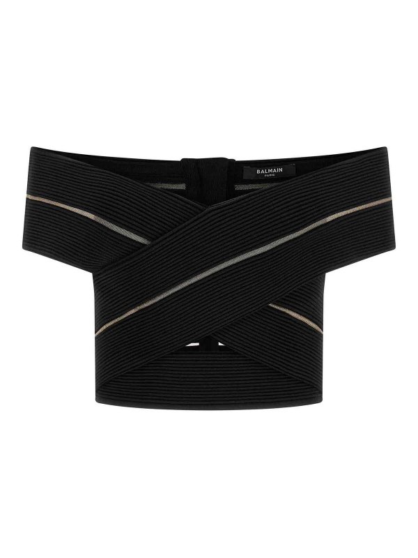 Balmain: トップス＆タンクトップ - トップ/タンクトップ - 黒