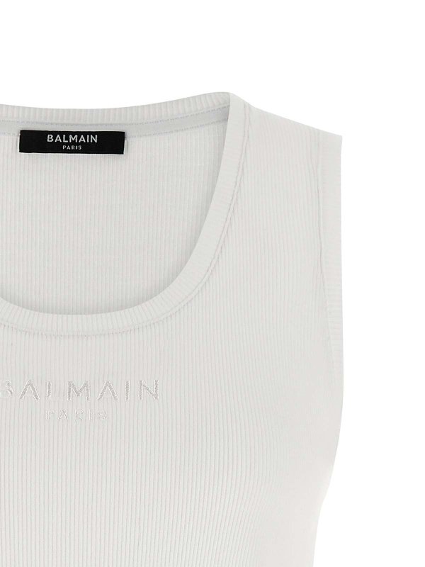 The Best Shops Balmain: Tops y camisetas sin mangas - Top - Blanco