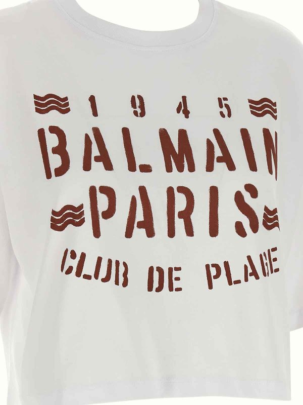 T-Shirt - Weiß shop online: Balmain