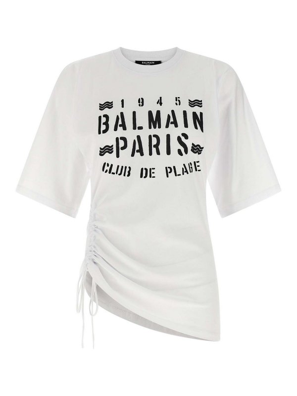Balmain: Camisetas - Camiseta - Blanco