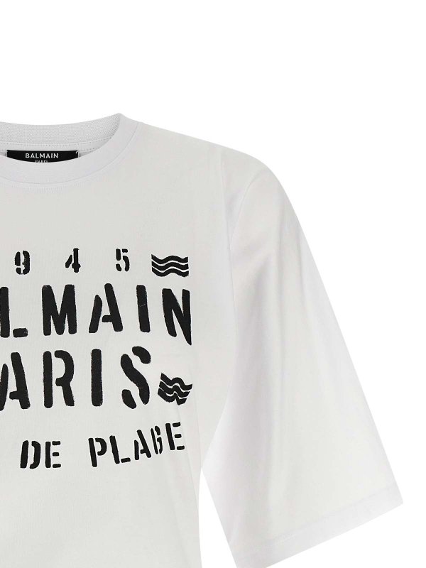 The Best Shops Balmain: Camisetas - Camiseta - Blanco