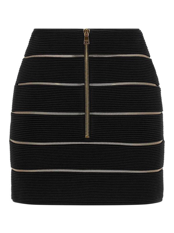 Balmain: ミニスカート online - ミニスカート - 黒