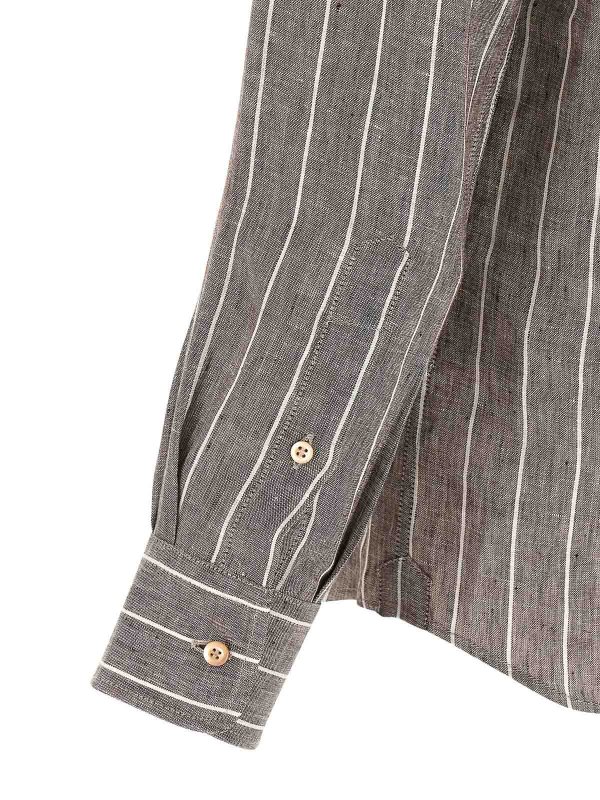 シャツ - ブラウン shop online: BRUNELLO CUCINELLI