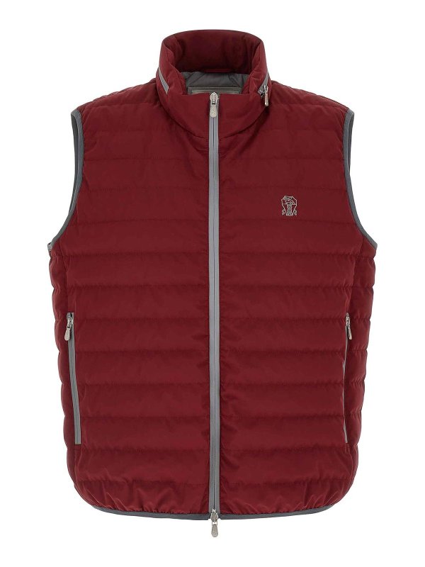 BRUNELLO CUCINELLI: Westen - Weste - Rot