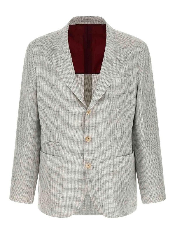 BRUNELLO CUCINELLI: ブレザー - ブレザー - 白