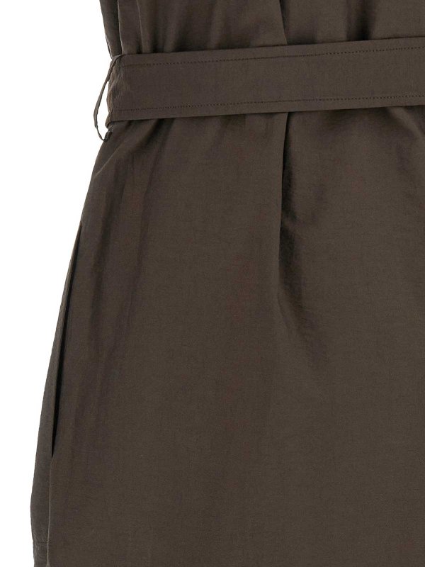 膝丈ドレス - ブラウン shop online: BRUNELLO CUCINELLI