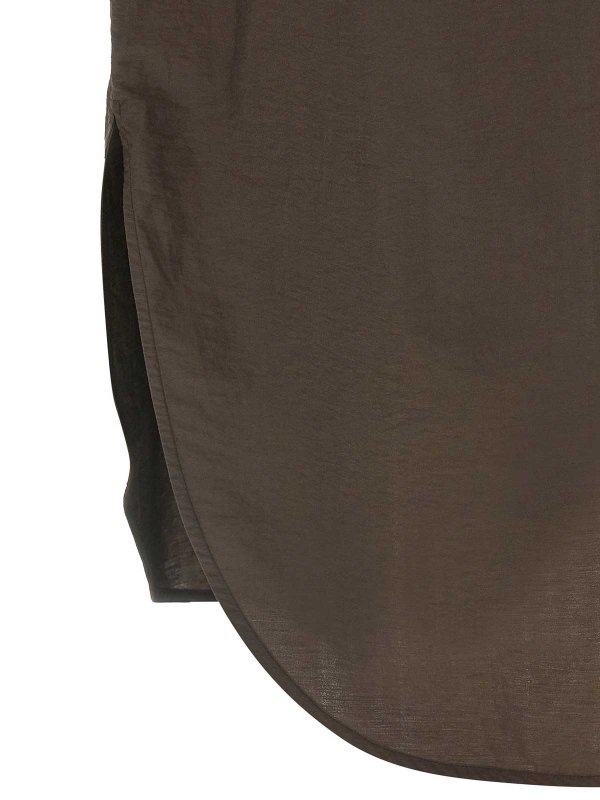 BRUNELLO CUCINELLI buy online 膝丈ドレス - ブラウン