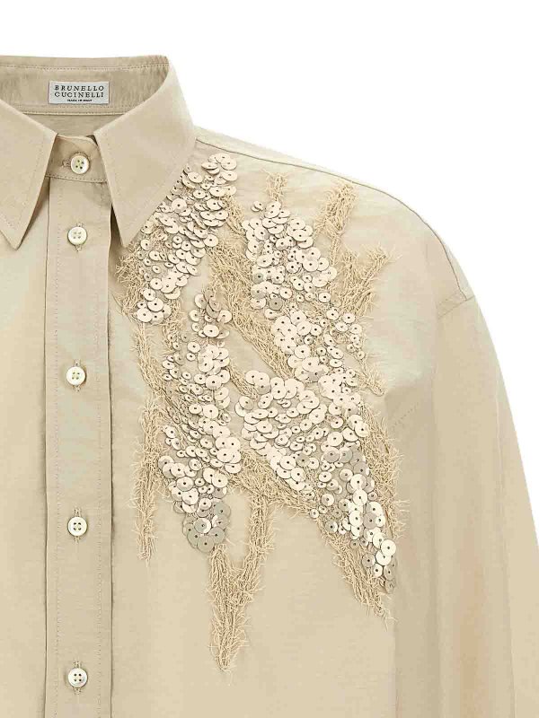 The Best Shops BRUNELLO CUCINELLI: シャツ - シャツ - ベージュ