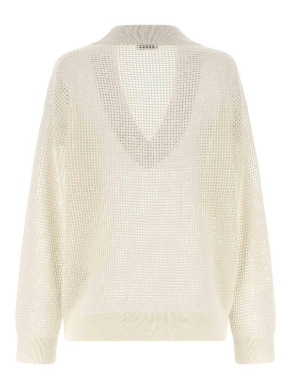 BRUNELLO CUCINELLI: v necks online - Net Mesh
