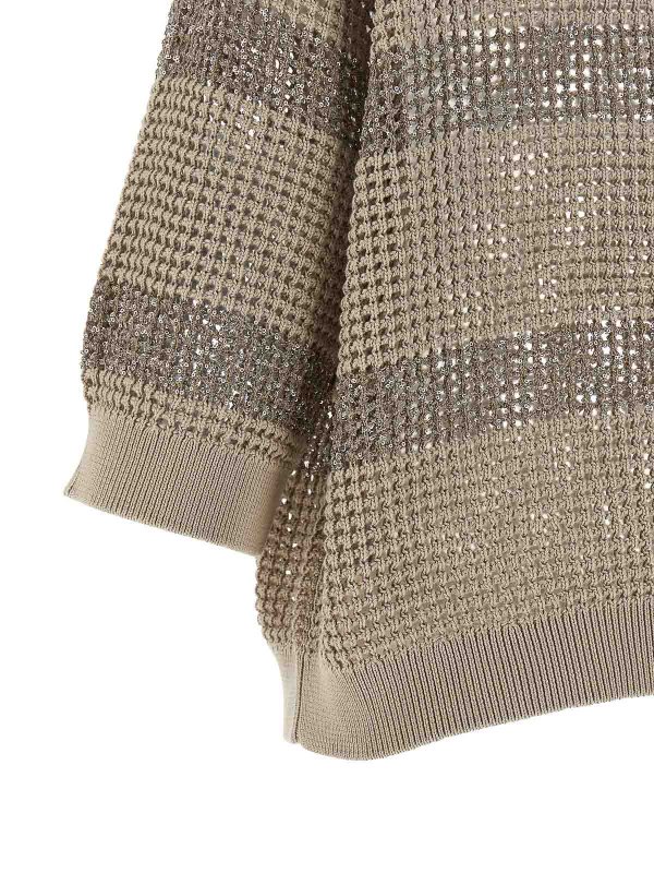Pull Col Rond - Beige shop online: BRUNELLO CUCINELLI