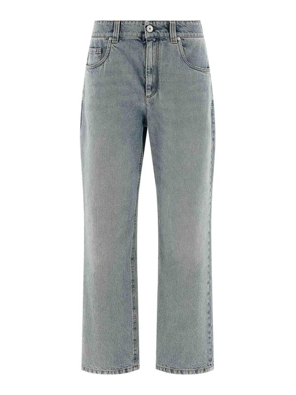 BRUNELLO CUCINELLI: straight leg jeans - Jeans
