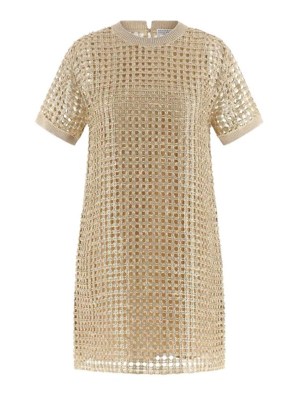 BRUNELLO CUCINELLI: Strickpullover mit Rundhalsausschnitt - Rundhalspullover - Gelb