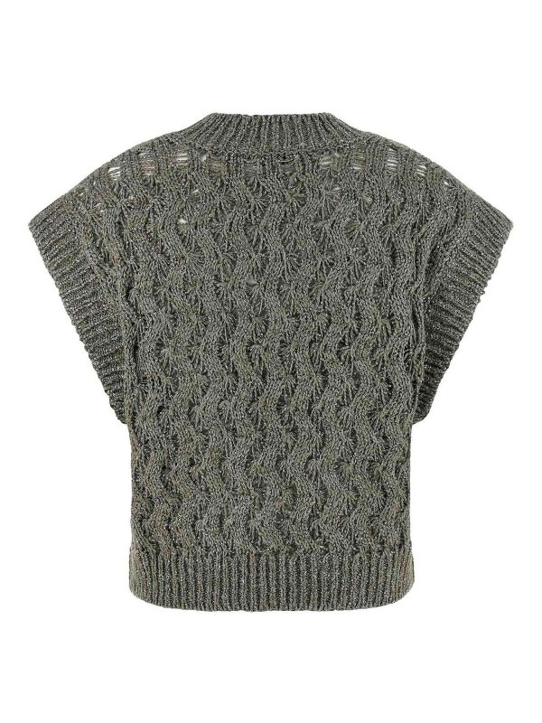 BRUNELLO CUCINELLI: vests online - Dazzling Cable Vest