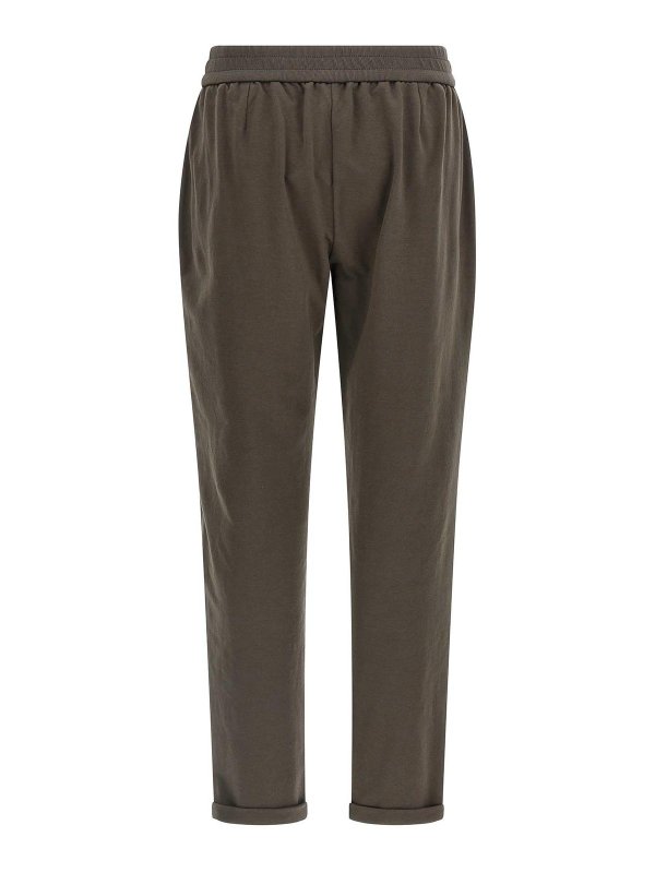 BRUNELLO CUCINELLI: スウェットパンツ online - トラックスーツ ボトムス - ブラウン