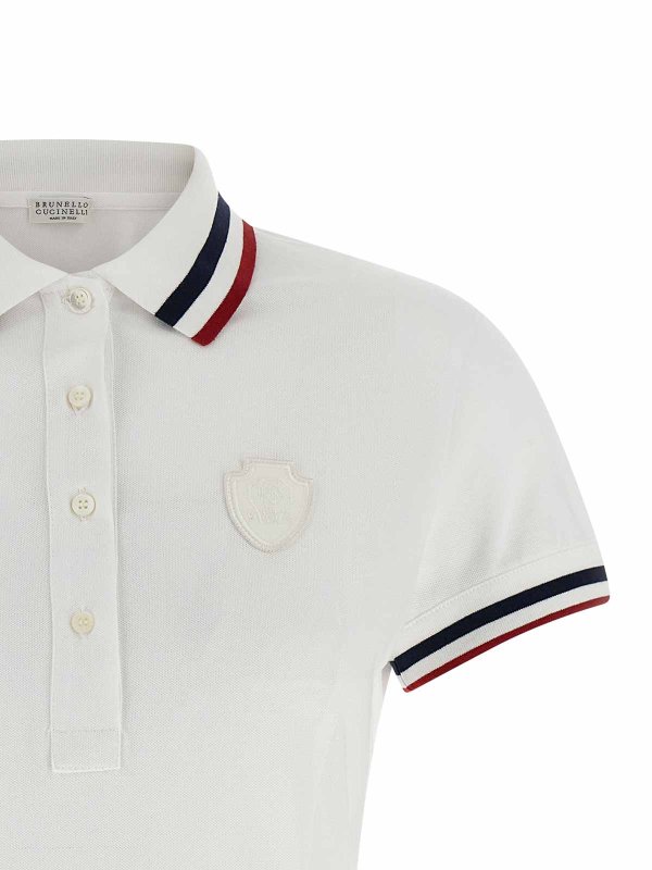 膝丈ドレス - 白 shop online: BRUNELLO CUCINELLI