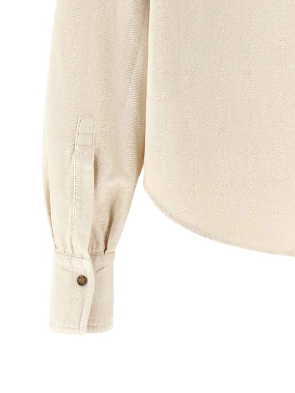 シャツ - ベージュ shop online: BRUNELLO CUCINELLI