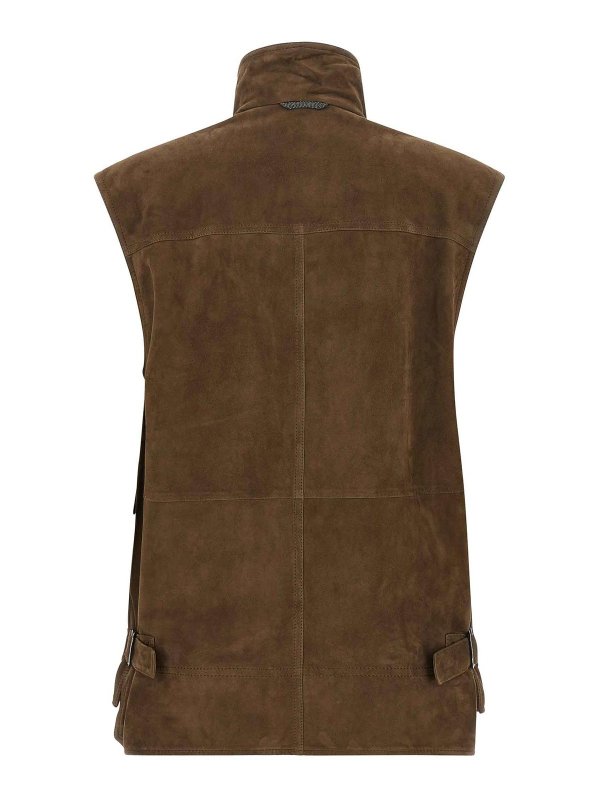 BRUNELLO CUCINELLI: ベスト online - ベスト - ブラウン