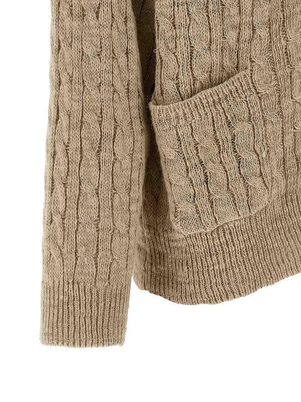 Cardigan - Beige shop online: BRUNELLO CUCINELLI
