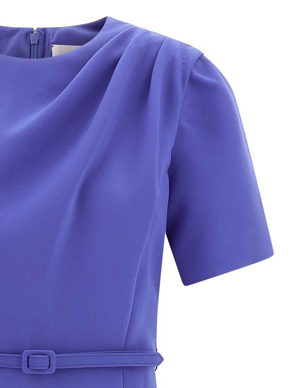The Best Shops CAROLINA HERRERA: Knielange Kleider - Knielanges Kleid - Blau