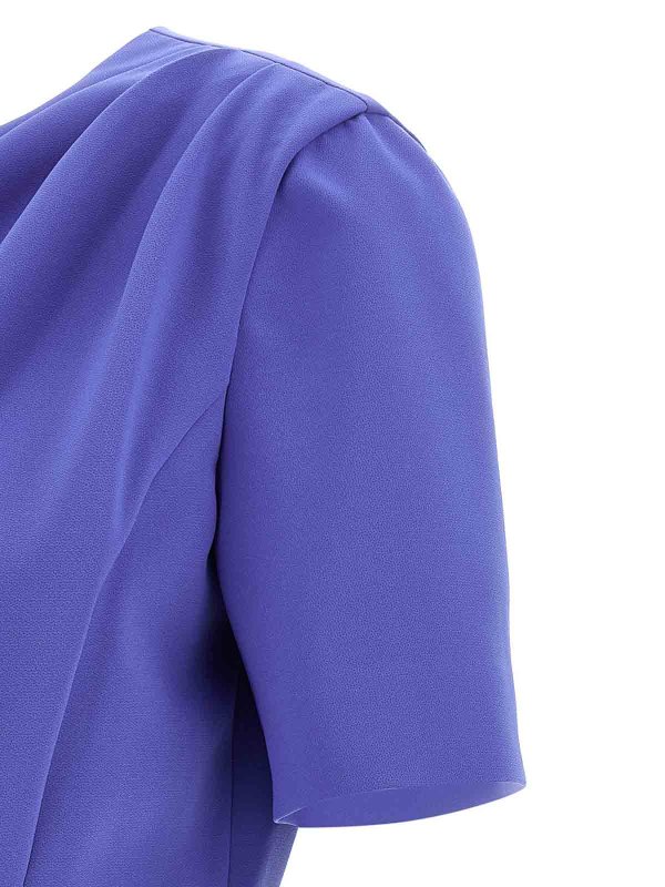 Knielanges Kleid - Blau shop online: CAROLINA HERRERA