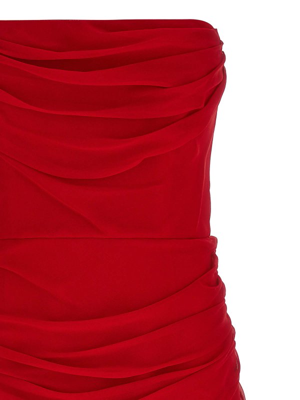 The Best Shops CAROLINA HERRERA: ニーレングスドレス - 膝丈ドレス - 赤