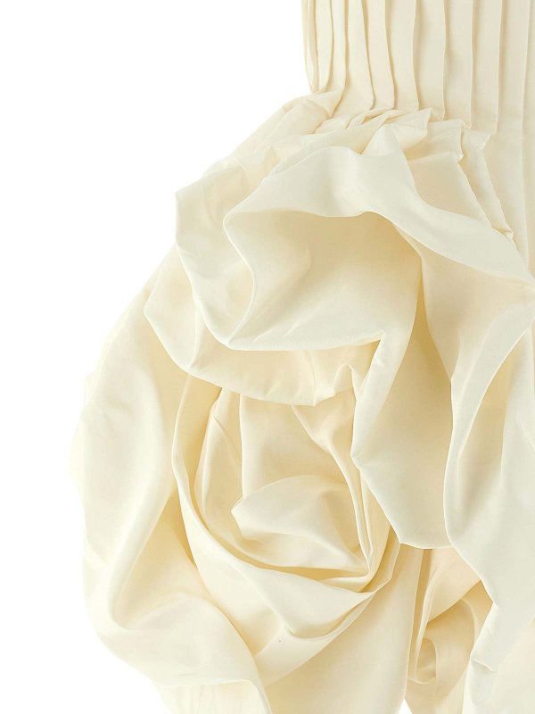 膝丈ドレス - 白 shop online: CAROLINA HERRERA