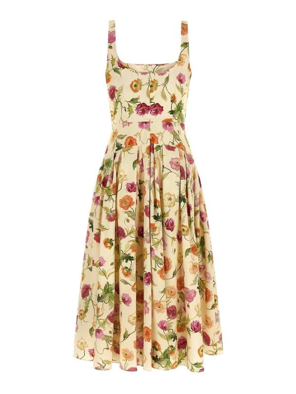 CAROLINA HERRERA: ニーレングスドレス online - 膝丈ドレス - ベージュ