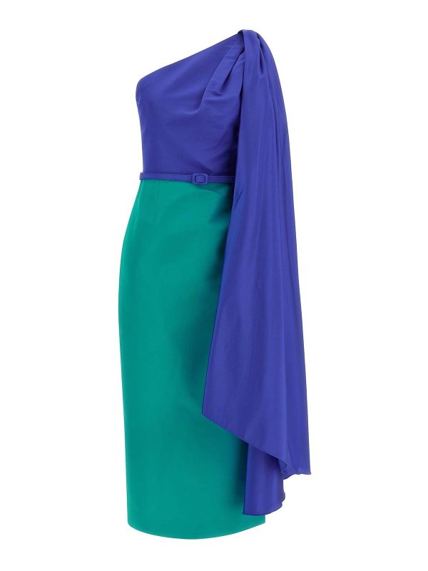 CAROLINA HERRERA: ニーレングスドレス - 膝丈ドレス - マルチカラー