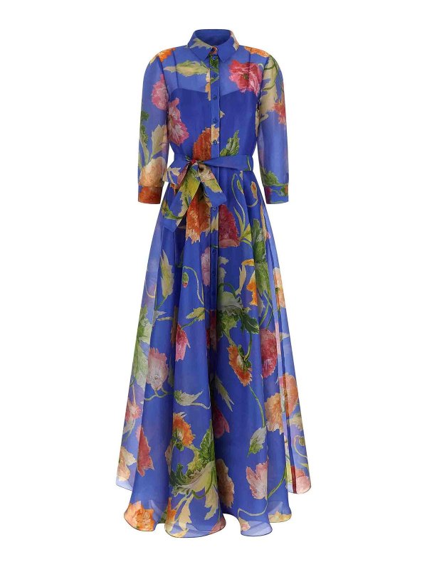 CAROLINA HERRERA: Trenchcoats - Trenchcoat - Blau
