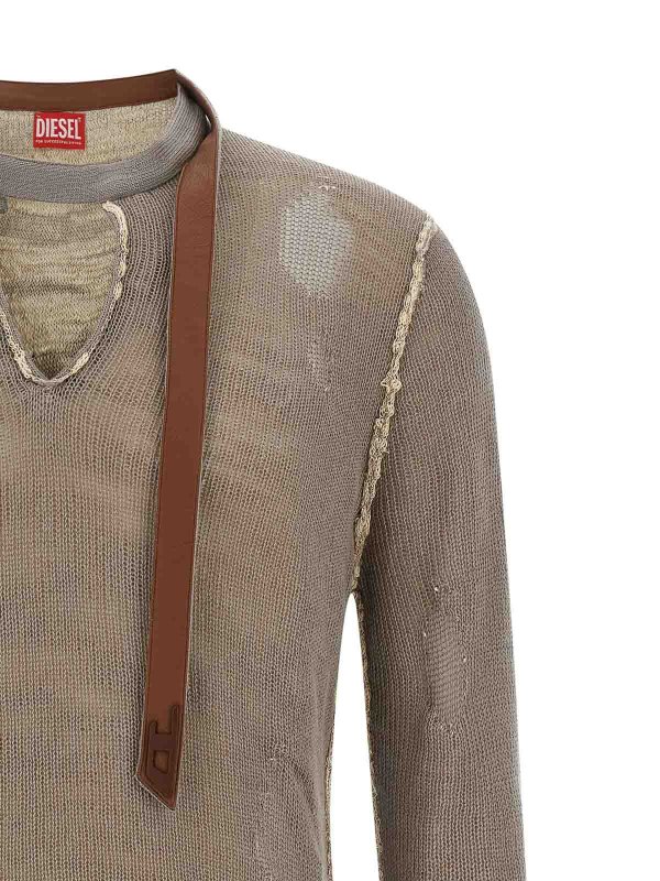 The Best Shops DIESEL: クルーネック - クルーネック - グレー