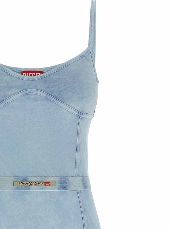 The Best Shops DIESEL: Knielange Kleider - Knielanges Kleid - Hellblau