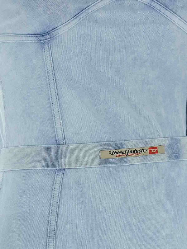 Knielanges Kleid - Hellblau shop online: DIESEL