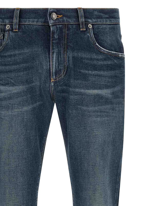 The Best Shops DOLCE & GABBANA: Jeans à jambe droite - Jean Droit - Bleu