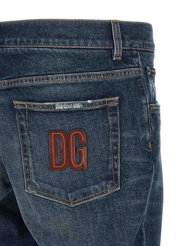 Jean Droit - Bleu shop online: DOLCE & GABBANA