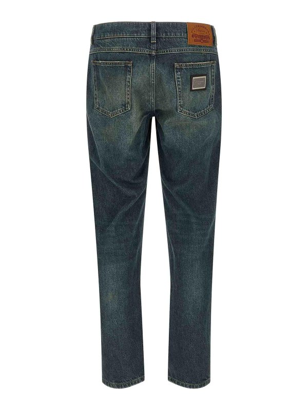 DOLCE & GABBANA: Jeans Rectos online - Vaqueros Rectos - Azul