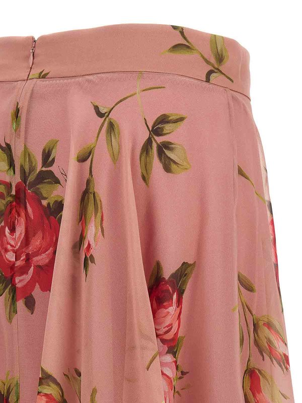 膝丈/ミディスカート - ヌードカラー shop online: DOLCE & GABBANA