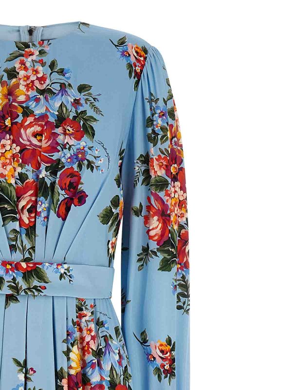 The Best Shops DOLCE & GABBANA: ニーレングスドレス - 膝丈ドレス - ライトブルー