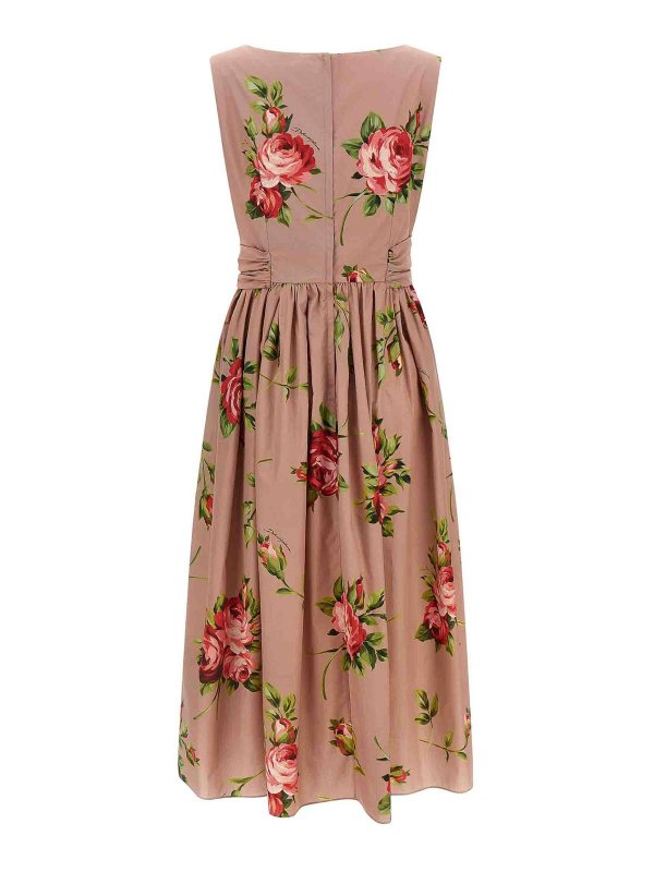 DOLCE & GABBANA: ニーレングスドレス online - 膝丈ドレス - ヌードカラー