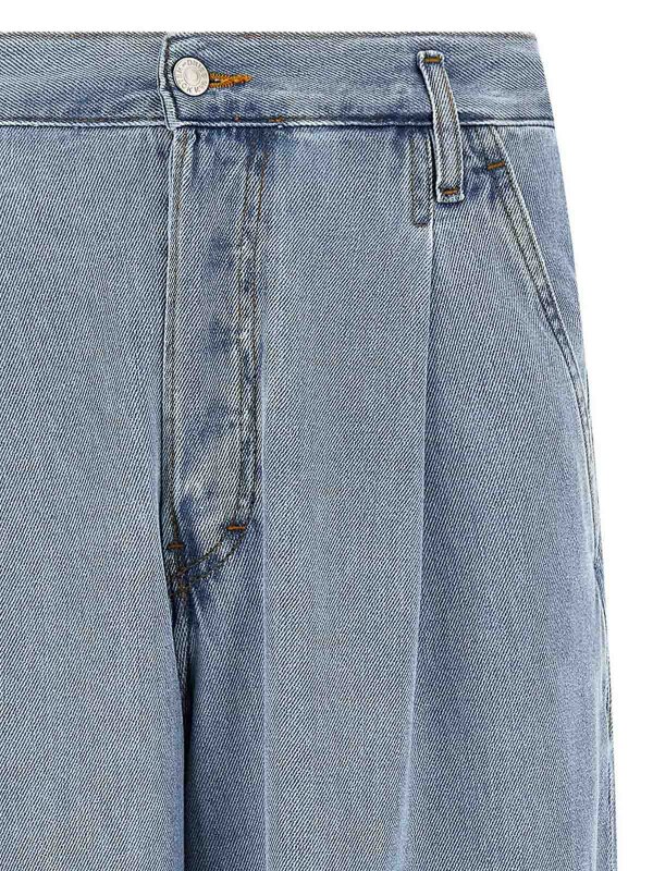 The Best Shops DRIES VAN NOTEN: Straight Leg Jeans - Straight Leg Jeans - Hellblau
