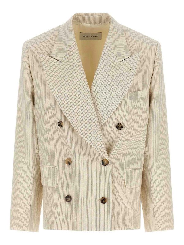 DRIES VAN NOTEN: ブレザー - ブレザー - ベージュ