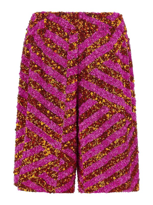 DRIES VAN NOTEN: トラウザーショーツ online - ショートパンツ - マルチカラー