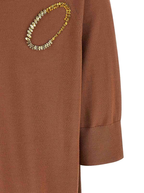 クルーネック - ブラウン shop online: DRIES VAN NOTEN